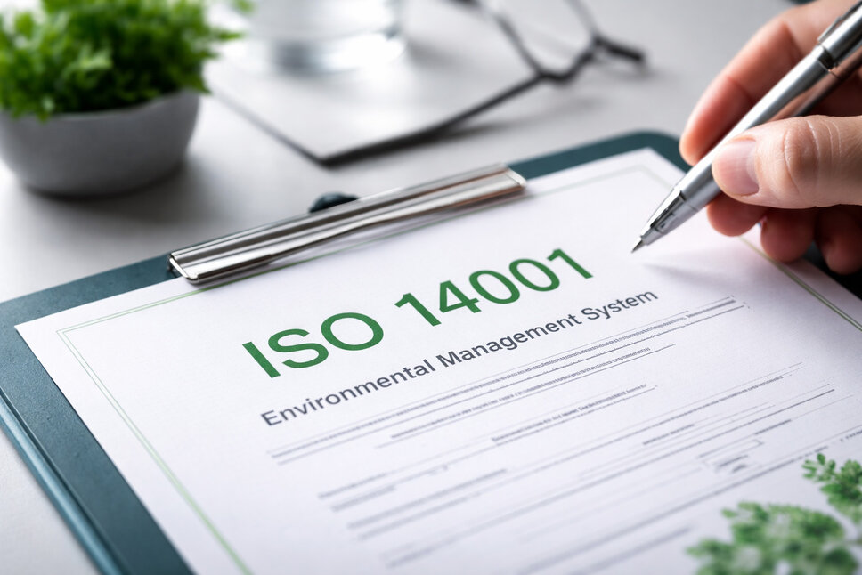 Certifikát ISO 14001 jako symbol certifikovaného environmentálního managementu ve WEBA nástrojárně